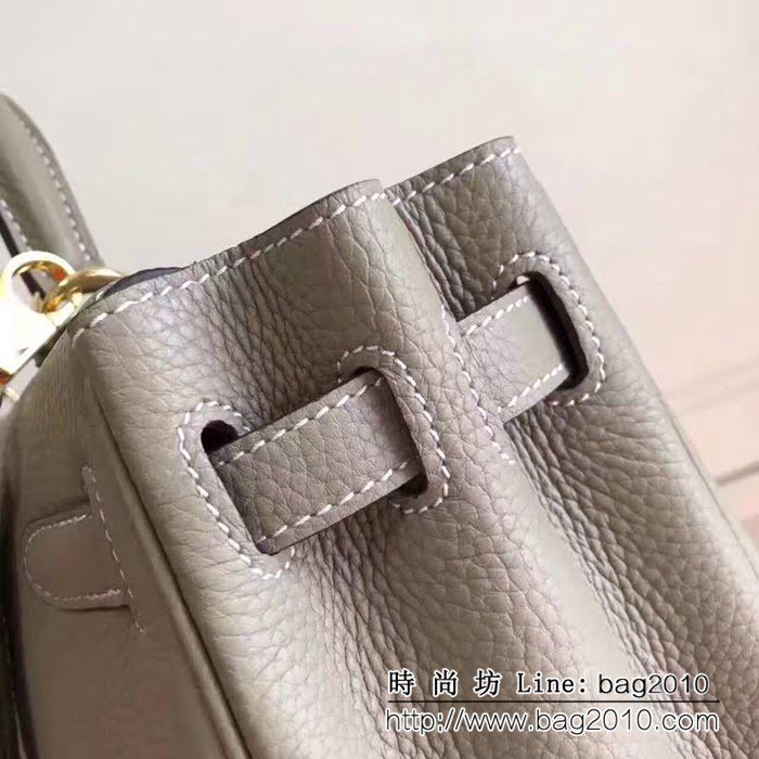 愛馬仕Hermes 荔枝紋頭層牛皮凱莉包 可手提肩背 0AM1654